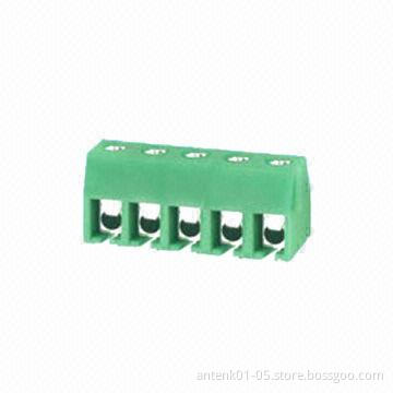 PCB Screw Terminal Block, 3.5/3.96mm Pitch with 16A Rated Current